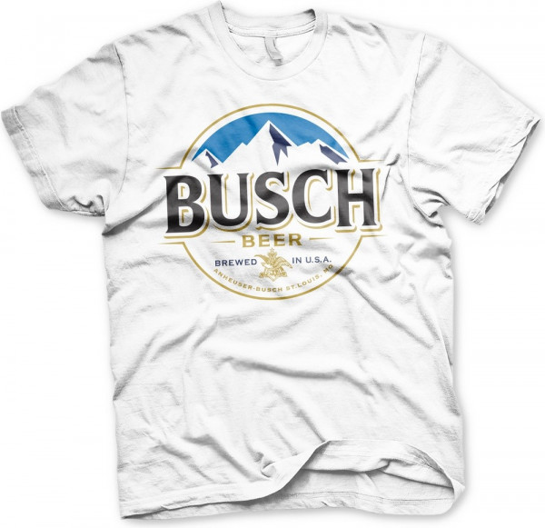Busch Beer Logo T-Shirt White