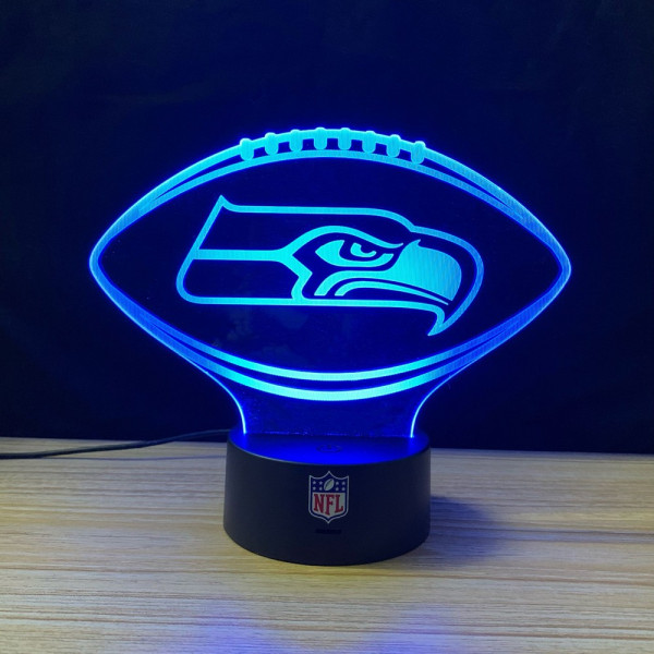 Seattle Seahawks NFL LED-Licht American Football NFL Blau