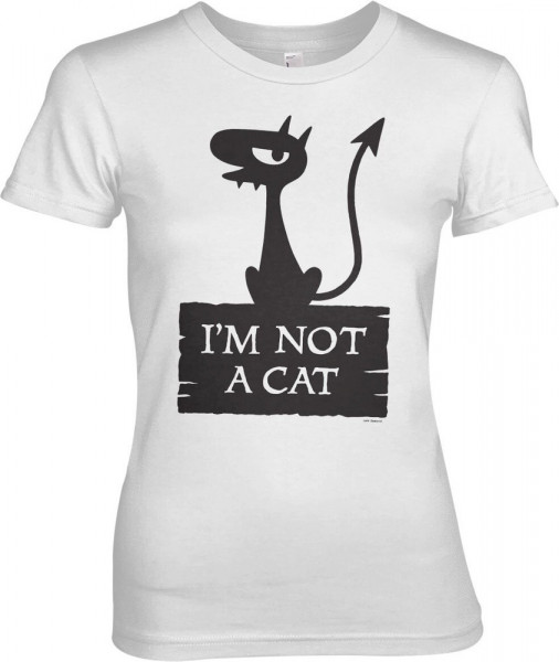 Disenchantment Luci I'm Not A Cat Girly Tee Damen T-Shirt White