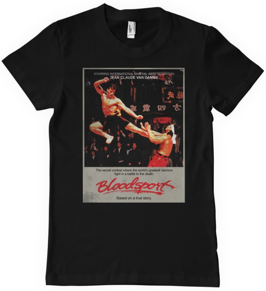 Bloodsport Vintage Poster T-Shirt Black