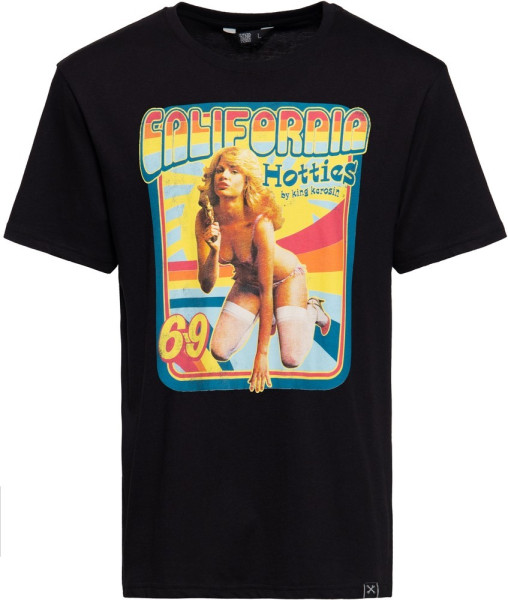 King Kerosin California Hotties Classic T-Shirt Schwarz