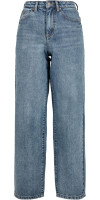 Urban Classics Ladies High Waist 90´S Wide Leg Denim Pants tinted light blue washed