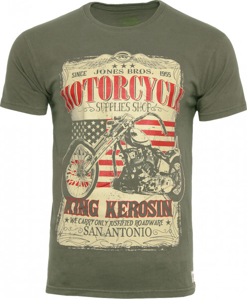 King Kerosin T-Shirt San Antonio Oliv