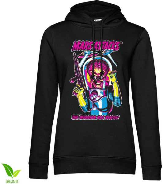 Mars Attacks Damen The Invasion Has Begun Girly Hoodie TPS-57-MA004-H57-16