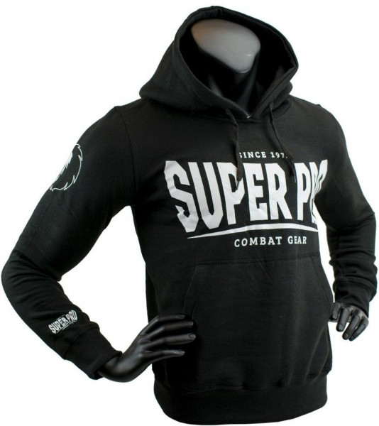 Super Pro Hoody S.P. Logo Schwarz/Weiß