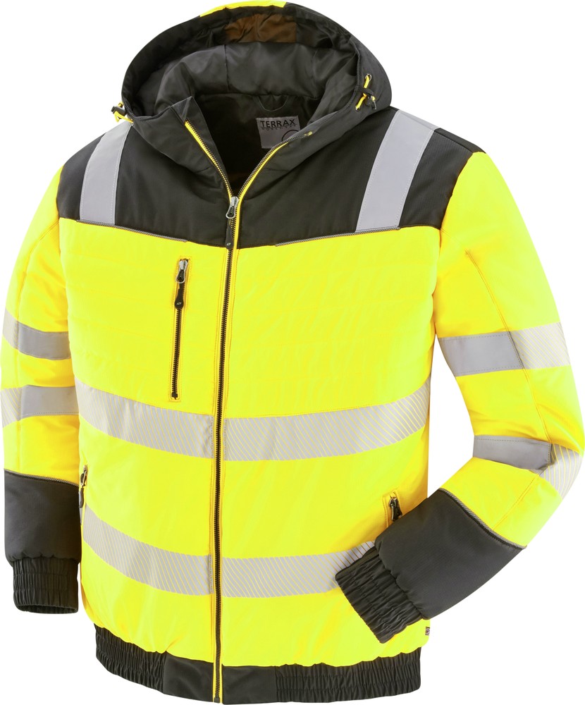 Terrax Workwear Warnschutz-Blouson Gelb/Schwarz Hi Vis