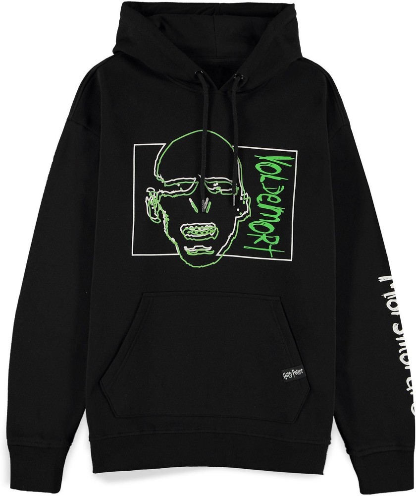 Harry Potter: Wizards Unite - Voldemort Men's Line Art Hoodie Schwarz - Herren / Unisex