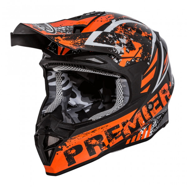 Premier Motorrad Helm Exige Cross Helm Zx 3 Black/Orange