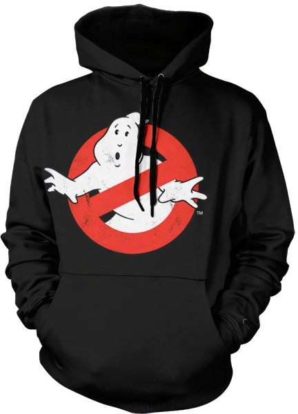 Ghostbusters Distressed Logo Hoodie Black