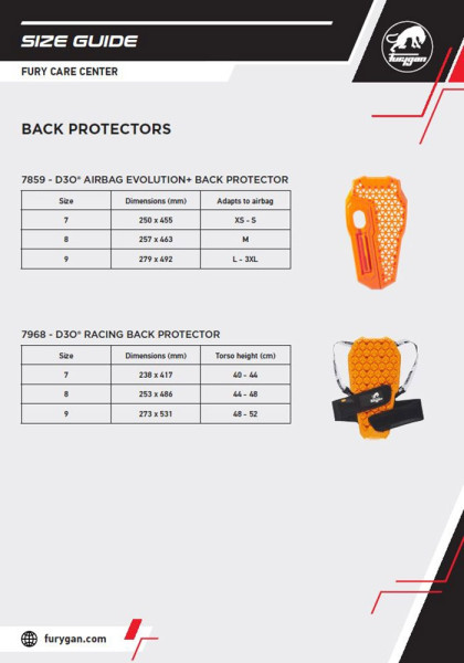 Furygan Protektor 7967-332 D30 Back Viper2 65921