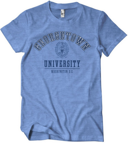 University Of Georgetown T-Shirt Blue-Heather