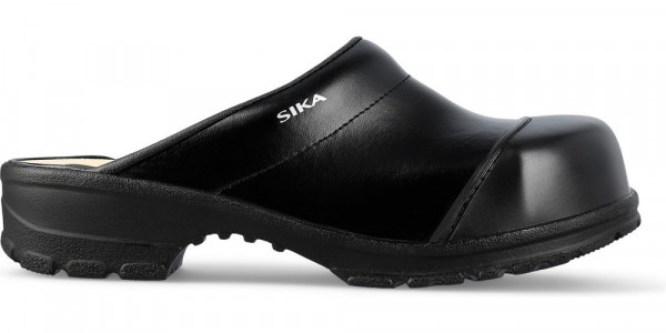 Sika Safety shoe Comfort offener Clog Schwarz