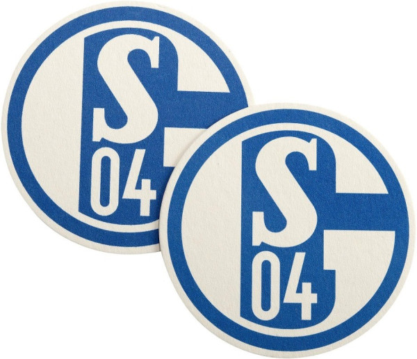 FC Schalke 04 S04 Bierdeckel 50er-Set Fussball Blau