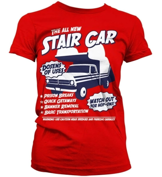 Hybris Stair Car Girly T-Shirt Damen Red