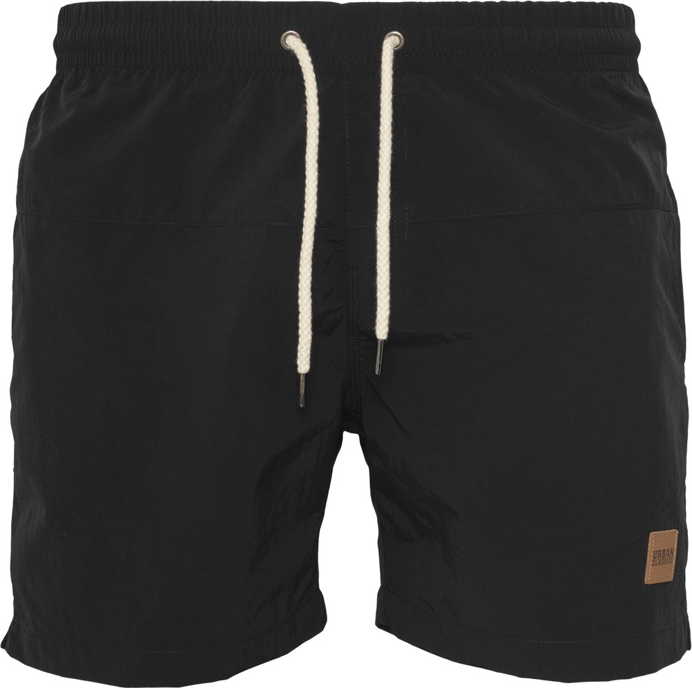 Urban Classics Kinder Badehose Boys Block Swim Shorts Schwarz - Herren / Unisex