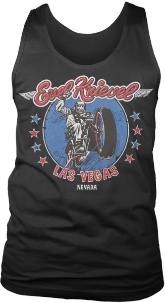 Evel Knievel In Las Vegas Tank Top Black