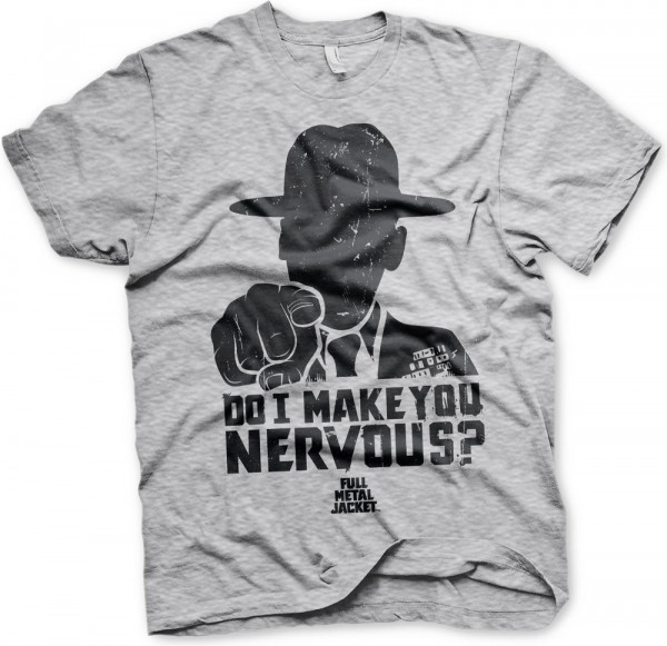 Full Metal Jacket Do I Make You Nervous T-Shirt Heather-Grey