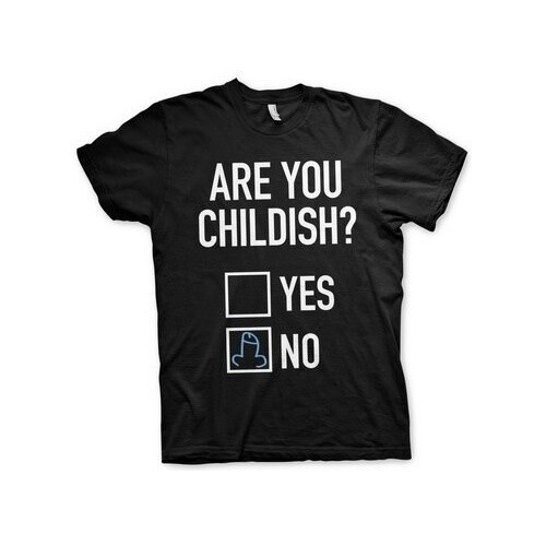 Hybris Are You Childish T-Shirt Black