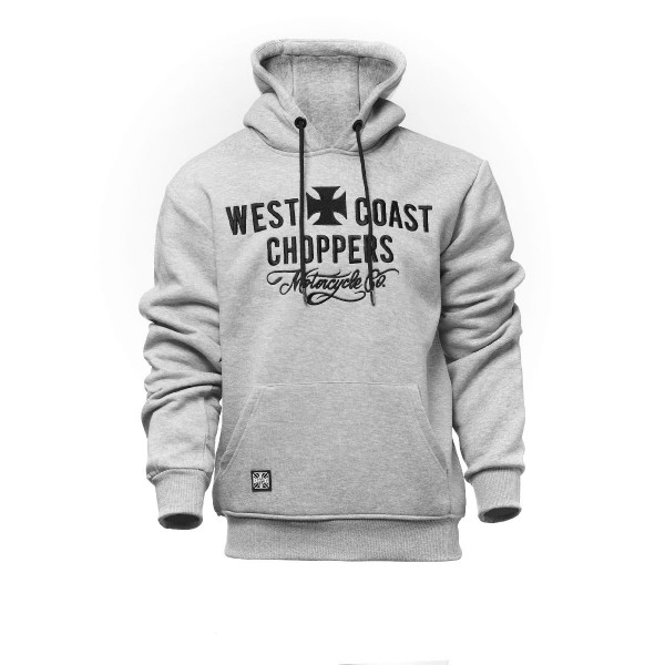 WCC West Coast Choppers Hoodie Motorcycle Co. Hoody Grey