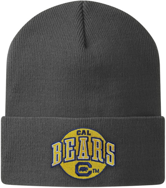 Berkeley University of California Cal Bears Big Patch Beanie Mütze Darkgrey