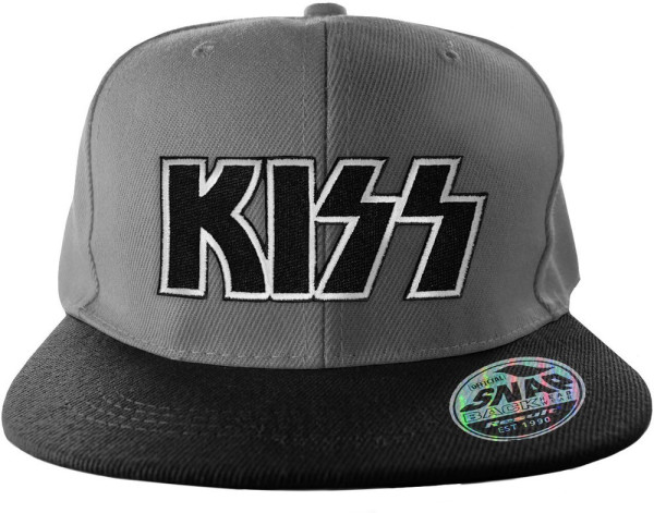 Kiss Logo Standard Snapback Cap Grey/Black