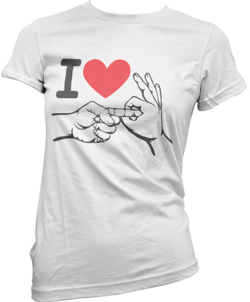 Tokigt Damen I Love To Make Love Girly Tee SH-5-15338-H9-5