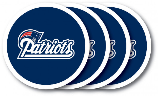 New England Patriots Vinyl-Untersetzer-Set 4 Stk. American Football
