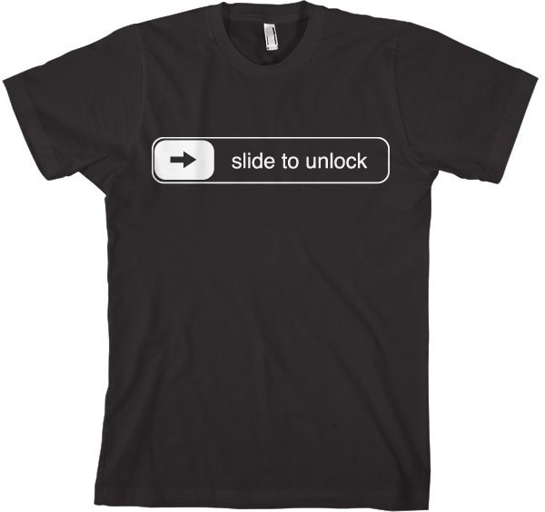 Hybris Slide To Unlock T-Shirt Black