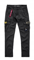 Alpha Industries Petrol Patch Pant Shorts / Hose Greyblack