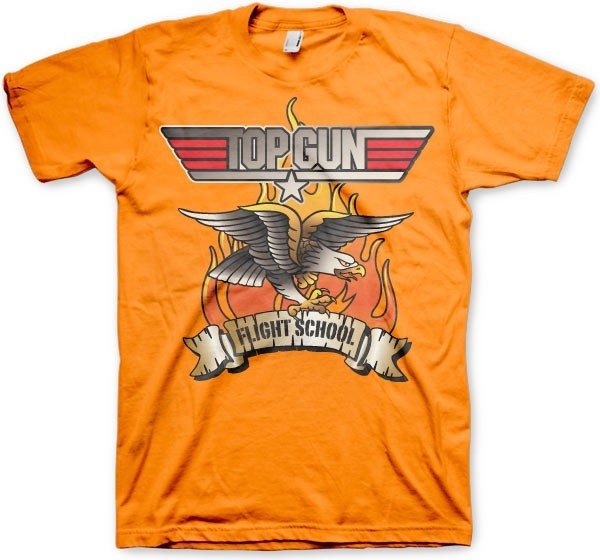 Top Gun Flying Eagle T-Shirt Orange