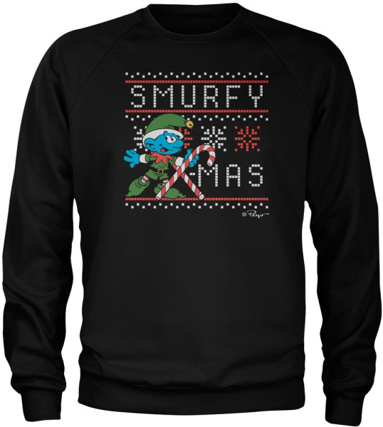 Die Schlümpfe Pullover Smurfy X-Mas Sweatshirt RB-3-SMF009