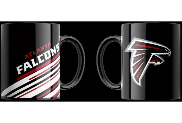 Atlanta Falcons Tasse „Stripes“ 330ml American Football NFL Orange