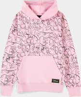 Disney - Minnie Mouse - Girls AOP Hoodie (Kangaroo pocket) Black Disney - Minnie Mouse - Girls AOP Hoodie (Kangaroo pocket) Black