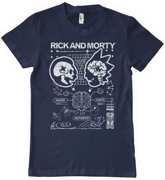 Rick and Morty T-Shirt Nobody Exists On Purpose T-Shirt WB-1-RM015-H83-17