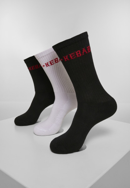 Mister Tee Socken Kebab Socks 3-Pack Black/White