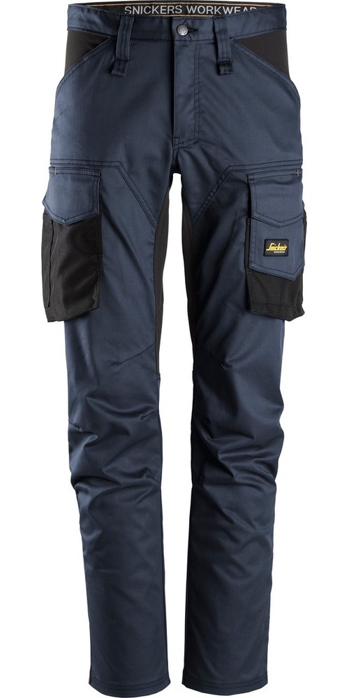 Snickers Workwear AllroundWork Stretch Arbeitshose ohne Kniepolster Blau/Schwarz - Herren / Unisex