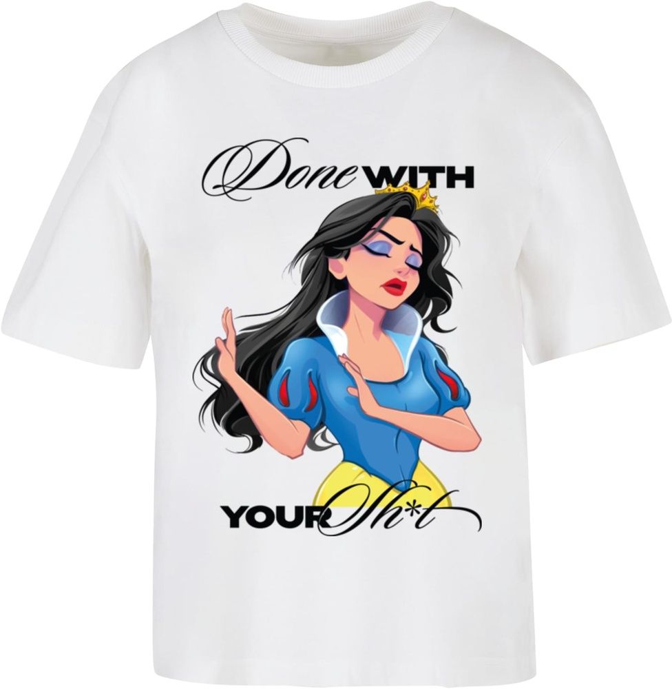 Miss Tee Damen T-Shirt Done With Your Sh*it Tee MST166 - Damen