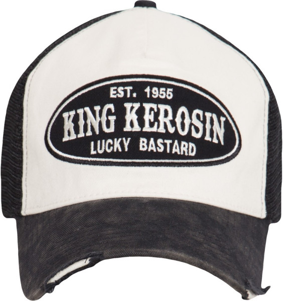 King Kerosin Trucker Cap mit Logostickerei