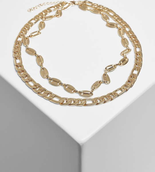 Urban Classics Kette Layering Basic Necklace Gold