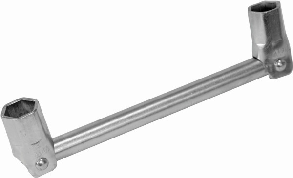 Silverline Schraubenschlüssel Doppelendiger Gerüstbau-Schlüssel 7/18 Zoll u. 1/2 Zoll