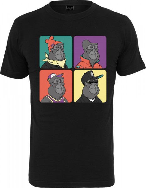 Mister Tee Bored Gorilla Multi Tee Black