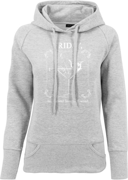 Mister Tee Damen Ladies F-Word Hoody Grey-S