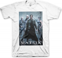The Matrix Poster T-Shirt White The Matrix Poster T-Shirt White