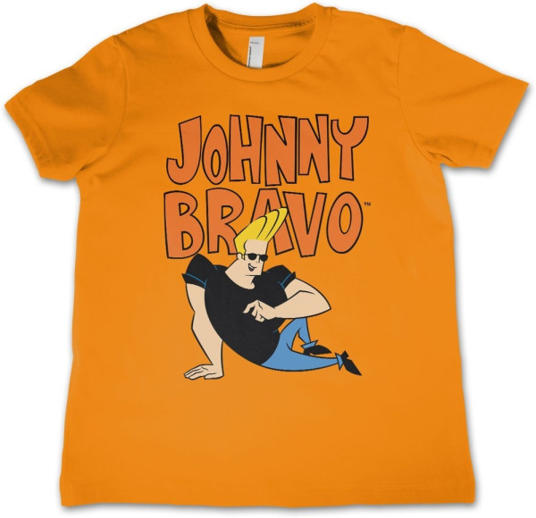 Johnny Bravo Kids T-Shirt Orange