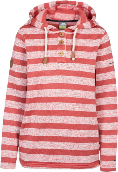 Trespass Damen Fleecejacke/Fleecepullover Society - Female Fleece At200 Rhubarb Striped Marl