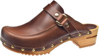 Sanita Damen Clogs Wood-Lillen Open 478340