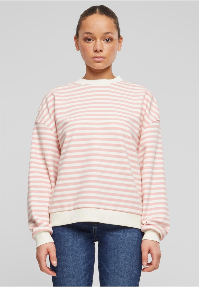 Urban Classics Damen Ladies Oversized Striped Crewneck TB6135 - Damen