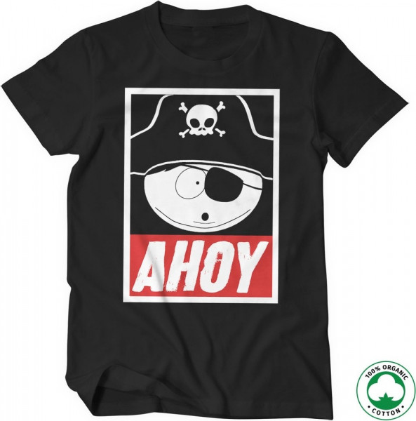 South Park Eric Cartman Ahoy Organic T-Shirt Black