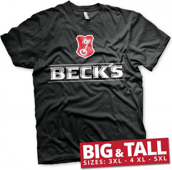 Beck's Logo Big & Tall T-Shirt Black