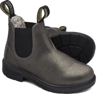 Blundstone Kinder Stiefel Boots #2093 Glitter Leather Kids Elastic Sided Boots (Kids) Silver